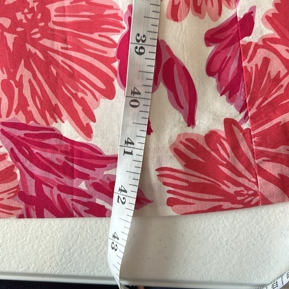 Boden Floral Sleeveless V Neck Dress Lined Cotton Sz 10 L - Picture 7 of 12